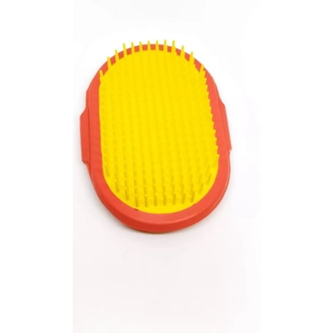 Defensor Forever - Cepillo De Pelo Para Mascota, Ajustable A La Mano Amarillo