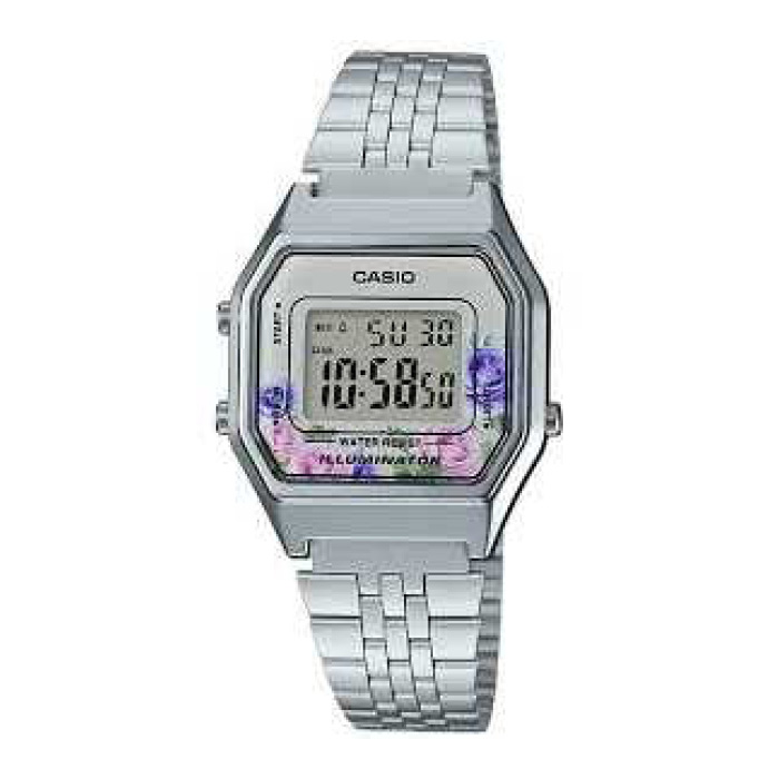 Reloj Digital Plateado Casio La-680Wa-4C