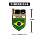 thumbnail image 3 of Imán HONAV Bandera de Brasil Copa Mundial FIFA Licencia Oficial, 3 of 3