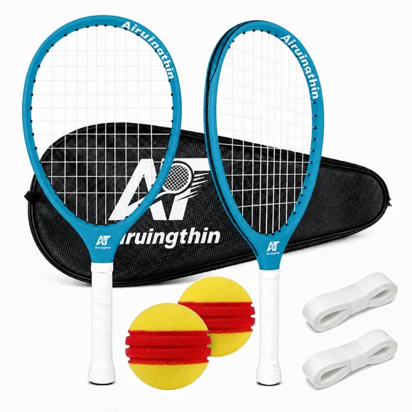 Set de raqueta Airuingthin 24,5 × 55,8 cm Fibra de carbono Azul