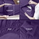 thumbnail image 4 of Juego de sábanas Utopia Bedding Queen de microfibra cepillada, color morado, 4 of 7