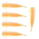 thumbnail image 4 of 5x Se?uelos De Pesca 8,9 Cm PVC Larva Worm Grub Baits Fishy Smell Orange, 4 of 5