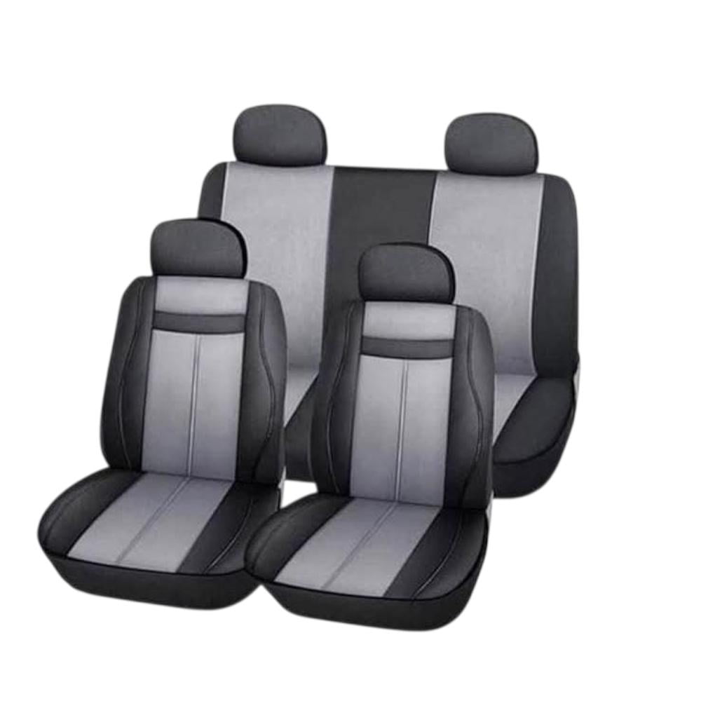 N-ofertas - Fundas Cubre Asiento Para Autos Universal Ecocuero Gris