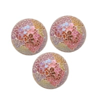 Ioensy - 3 Piezas De Esferas De Mosaico, Estatuas De Bolas, Adorno De Escritorio Para Cuencos, Estante De Cocina, Estilo B