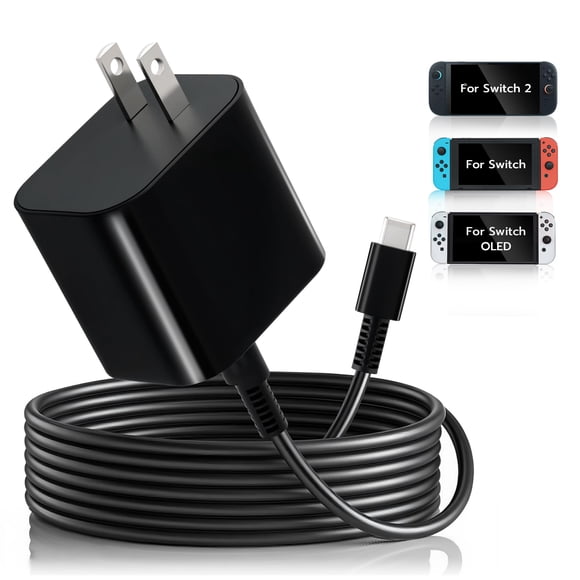 Cargador De 60 W Para Nintendo Switch 2 Con Cable Usb c De 5 Pies