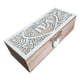 thumbnail image 1 of Caja De Té Mediana De Madera 3 Espacios Corazon Colgante blanco, 1 of 3