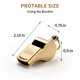 thumbnail image 5 of Silbato HUTOU Golden 5,6 cm 130 dB con cordón, 5 of 9