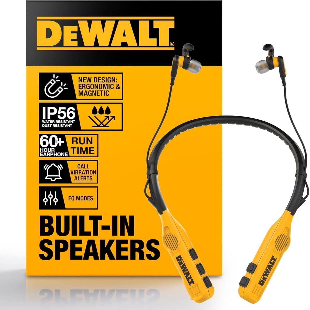 Audífonos Bluetooth Dewalt Neckband Ip56 60h Dxma1902093