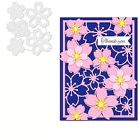 Flores Mcpoox Troqueladas Para Álbumes De Recortes Con Plantillas