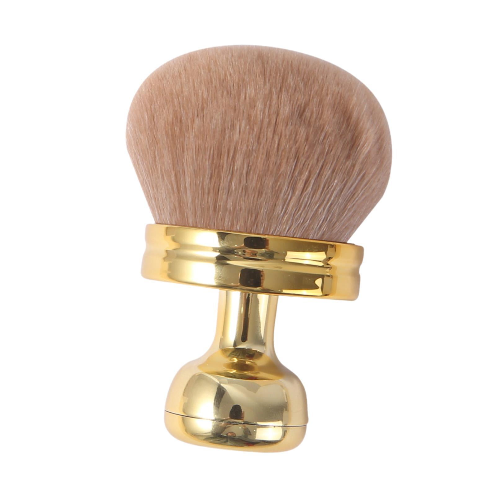 Magideal - Brocha Para Base De Maquillaje, Brocha Corporal, Brocha Para Polvos Portátil, Brocha Autobronceadora Para Mujeres Y Adultos, Herramienta Para Rostro Y Oro