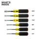 thumbnail image 3 of Juego de destornilladores de tuercas Klein Tools 65456 Heavy-Duty, 6 piezas, 3 of 6