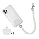 thumbnail image 2 of Cordón para teléfono celular con parche, correa universal para muñeca para smartphone, incluye 1 cordón y 2 pestañas de sujeción., 2 of 8