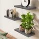 thumbnail image 2 of Estante flotante de pared BAYKA 57 cm, madera rústica gris, 3 piezas, 2 of 9