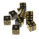 thumbnail image 3 of 10 Unids/set Dados De Plástico D6 Dados Punteados De 6 Lados Para D & D RPG Toy Yellow Pips, 3 of 3