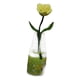 thumbnail image 3 of Flor En Miniatura Con Jarrón De Cristal Para Comedor, Sala De Estar, Escala 1/6, 1/12, Mezcla De Rosa Amarilla, 3 of 5