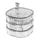 thumbnail image 4 of Caja De Almacenamiento Giratoria Para Joyas, Bandeja Para Pulseras, Collares, Anillos, Transparente, 4 of 5