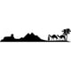 thumbnail image 1 of Decomural Egyptian Desert Pyramids Camels Scene WS-19255, 1 of 2