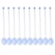 thumbnail image 5 of 10 Cucharas De Vidrio Transparentes Para Mezclar Café Con Leche, Bebidas Calientes Y Café Azul., 5 of 5