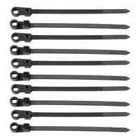 Ioensy - 10 Piezas De Bridas De Nailon Con Cremallera, Correa Resistente Para Ingeniero De Oficina En El Hogar, 0,36 Cm X 20 Cm