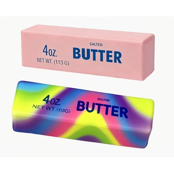 Juguete Antiestrés QACHZH Forma de Mantequilla Rosa y Colorido