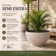 thumbnail image 2 of Macetero Plastico Semi Esfera Premium Diseño a Rayas S beige, 2 of 9