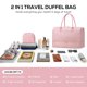 thumbnail image 4 of Bolso De Viaje Tipo Duffel Weekender 53x23x33 Cm 40 L Rosa, 4 of 9