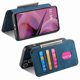 thumbnail image 3 of Funda Billetera Magnética para Motorola Moto G55 Soporte Tarjetas Desmontable Azul, 3 of 6