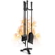 thumbnail image 1 of Juego De Herramientas Para Chimenea De 4 Piezas 76 Cm Hierro Negro, 1 of 9