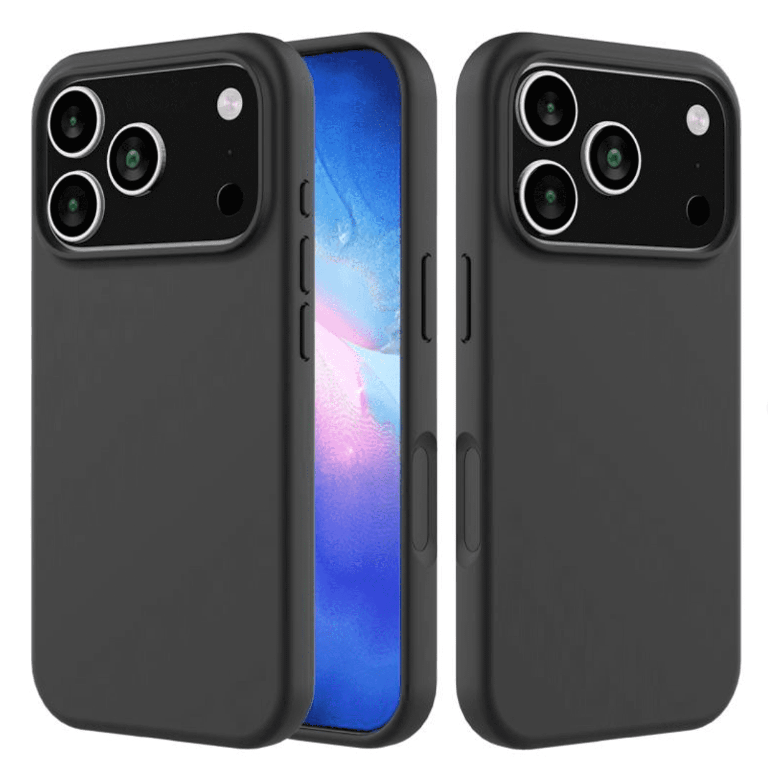 Joigo - Carcasa Funda Para Iphone 17 Pro Goma Negro