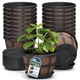 thumbnail image 1 of Macetas Lifemaster en forma de barril de whisky, 25 cm, plástico duradero, 20 unidades, 1 of 7