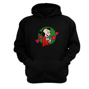 Genérico - Polerón Canguro Olivia Negro Talla Xl Unisex