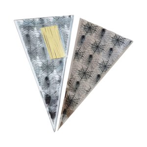 Magideal - Bolsas De Dulces De Halloween De 100 Piezas, Bolsa De Para Aperitivos, Bolsa De Embalaje De Regalo, Bolsa De Almacenamiento Transparente Para Telaraña