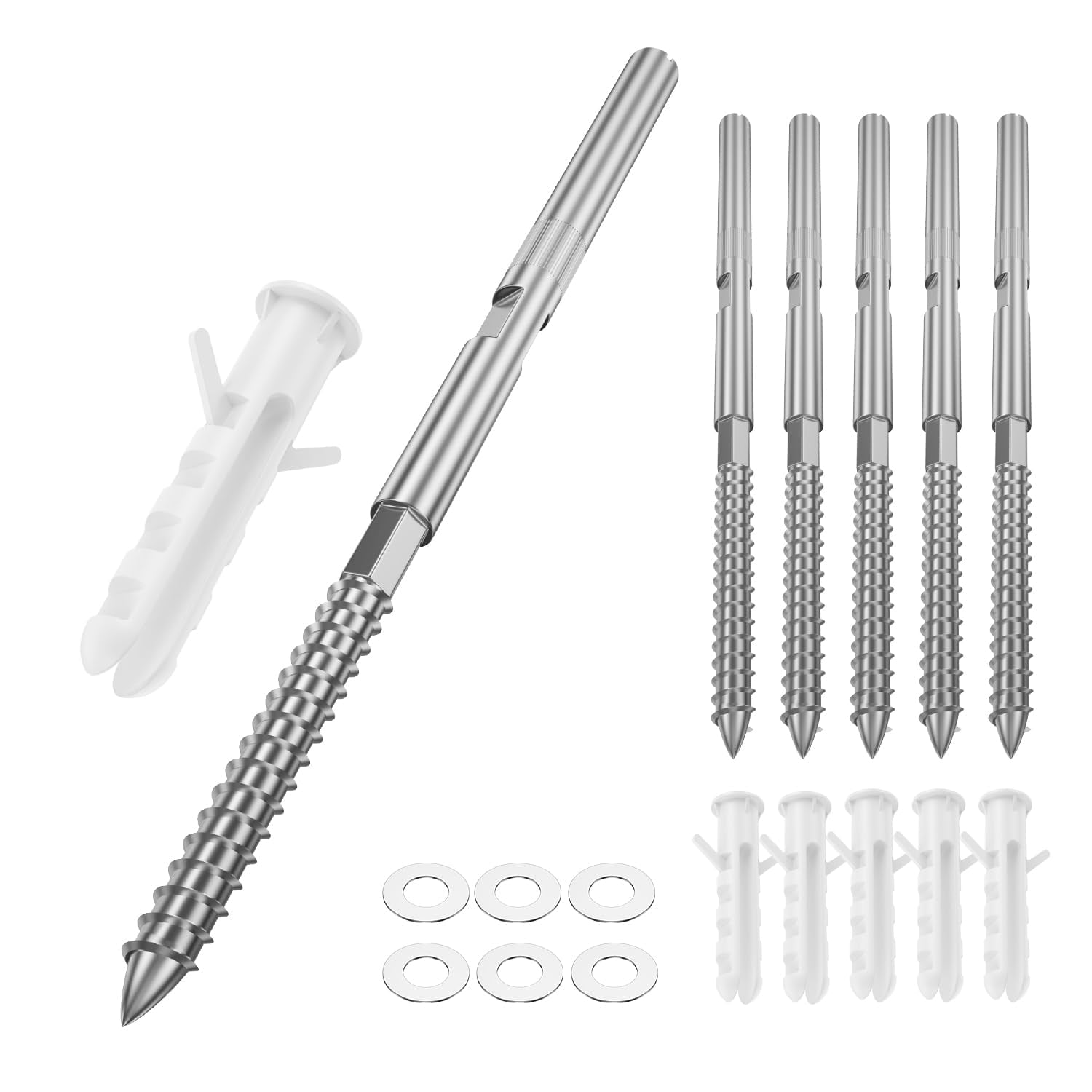 Soporte Flotante Para Estantes Duoduolaili Silver (6 Unidades)