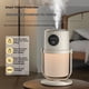 thumbnail image 2 of Humidificador Pequeño Portátil Humidificador De Niebla Fría Con Soporte Rotativo De 360 ° Luz Nocturna Cálida De Atenuación Sin Pasos Función De Temporizador De 2 8 H Mini Humidificador, 2 of 3