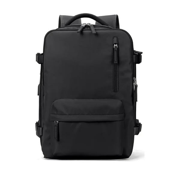 Mochila Viaje Cabina Avión Impermeable Viral Zapatos USB Negra