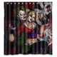 thumbnail image 1 of Cortina de ducha clásica Cy Joker y Harley Quinn, juego de cortina de baño con ganchos, tamaño 66 x 72 pulgadas, 1 of 3