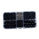 thumbnail image 2 of 600 Cuentas Brillantes Multifuncionales Para Manualidades, Aretes, Pulseras, Color Negro, 2 of 5