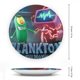 thumbnail image 2 of Plankton: La película Plato decorativo de porcelana fina (bone china), plato decorativo de cerámica para hogar, oficina, soporte de pared, platos decorativos para dormitorio - 6 pulgadas (15 cm), 2 of 6