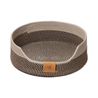 Magideal - Cama Para Gatos, Nido Tipo Cesta, Gatito Transpirable, Gatos De Interior, Resistente A Los Arañazos, Resistente Al Desgaste, Cama Para Dormir Portátil , Marrón 50Cm