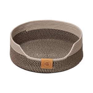 Magideal - Cama Para Gatos, Nido Tipo Cesta, Gatito Transpirable, Gatos De Interior, Resistente A Los Arañazos, Resistente Al Desgaste, Cama Para Dormir Portátil , Marrón 50Cm