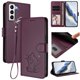 thumbnail image 2 of Funda Volteable con Diseño de Gato para Samsung Galaxy S21 Plus, Morado Oscuro, 2 of 6