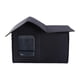 thumbnail image 1 of Refugio de gato al aire libre Cat Hut Hut plegable Refugio de gato Gato Refugio Cave Cave Cave Bed para césped interior Gatito en el patio trasero negro, 1 of 5