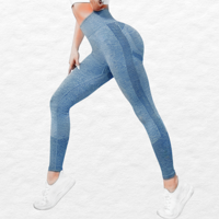 Likeshop - Calza Mujer Deportiva Fitness Gym Tiro Alto Levanta Cola 9003