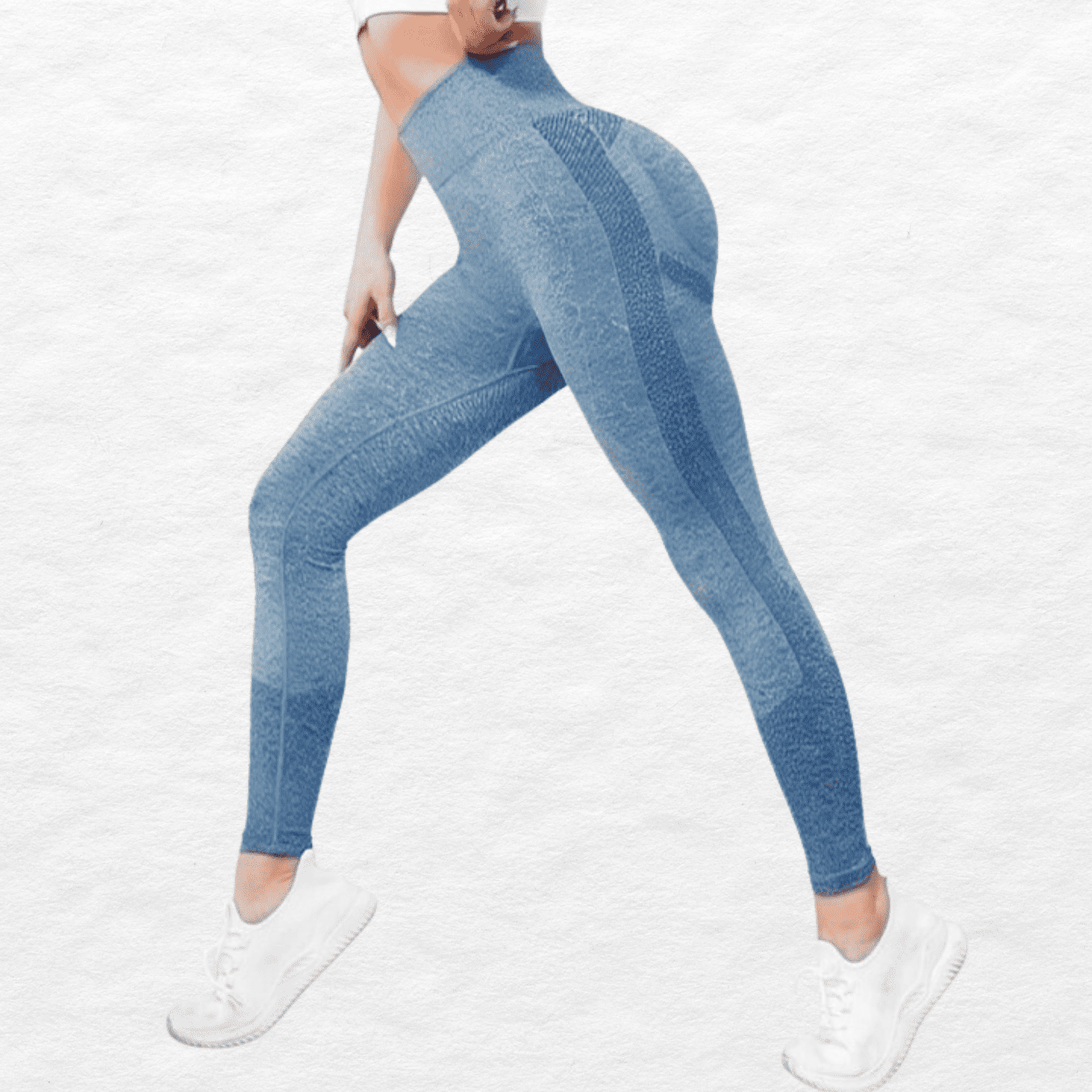 Likeshop - Calza Mujer Deportiva Fitness Gym Tiro Alto Levanta Cola 9003