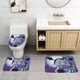 thumbnail image 2 of Vampirina Juego de 3 alfombras de baño de coral fleece: tapete de baño + alfombra de inodoro en forma de U + funda de tapa de inodoro en forma de O, 2 of 6