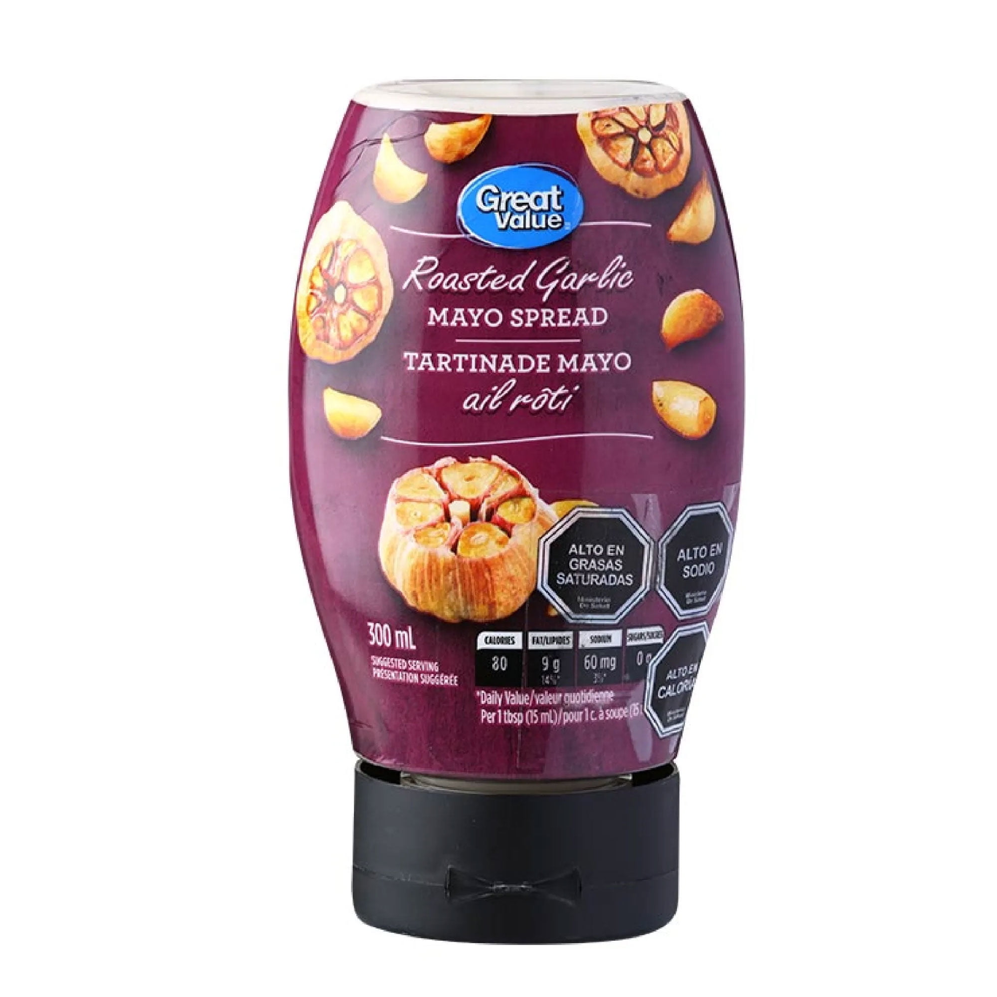 Mayonesa Ajo Squeeze 300 g Great Value