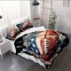 thumbnail image 1 of 3pcs Watercolor American Football Duvet Cover Set - 2/3pcs Duvet Cover Set Duvet Cover Set Includes Duvet Cover and Pillowcase, 1 of 5