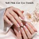 thumbnail image 2 of Uñas postizas Beetles Gel Polish rosa con efecto ojo de gato - 32 piezas, 2 of 8