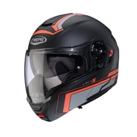 Casco Para Moto Caberg Levo X Elite Matt Back/Grey/Red Fluor 2Xl