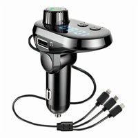 Genérico - Transmisor 5 En 1 Fm Bluetooth Usb Mp3 Auto